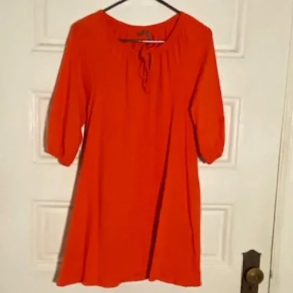 Anthropologie Anais Tunic Dress - Orange - Picture 2 of 2